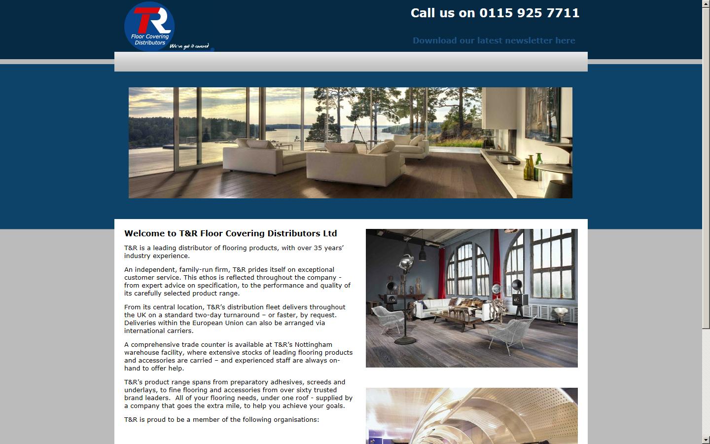 T&R Floor Covering Distributors Ltd Website