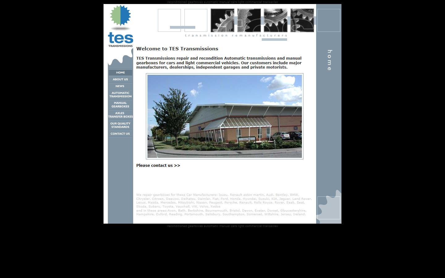 TES Transmissions Ltd  Website