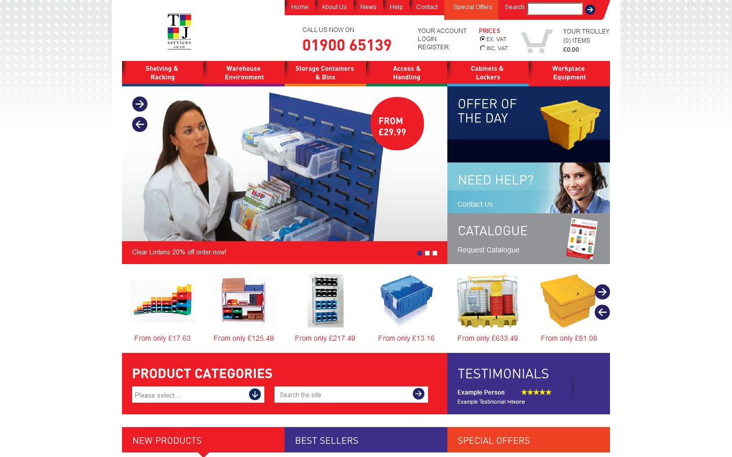 T J Services Website