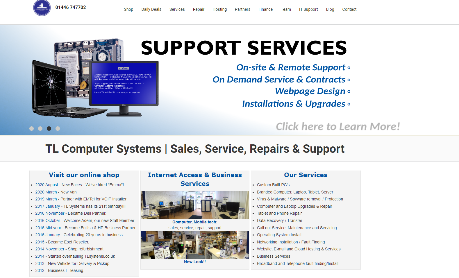 TL Computer Systems Ltd Website