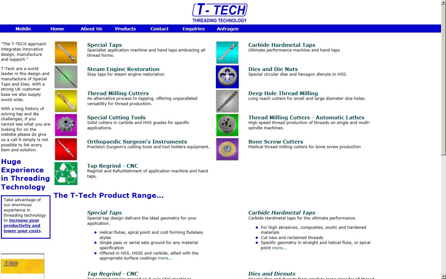 T-Tech Tooling Ltd Website