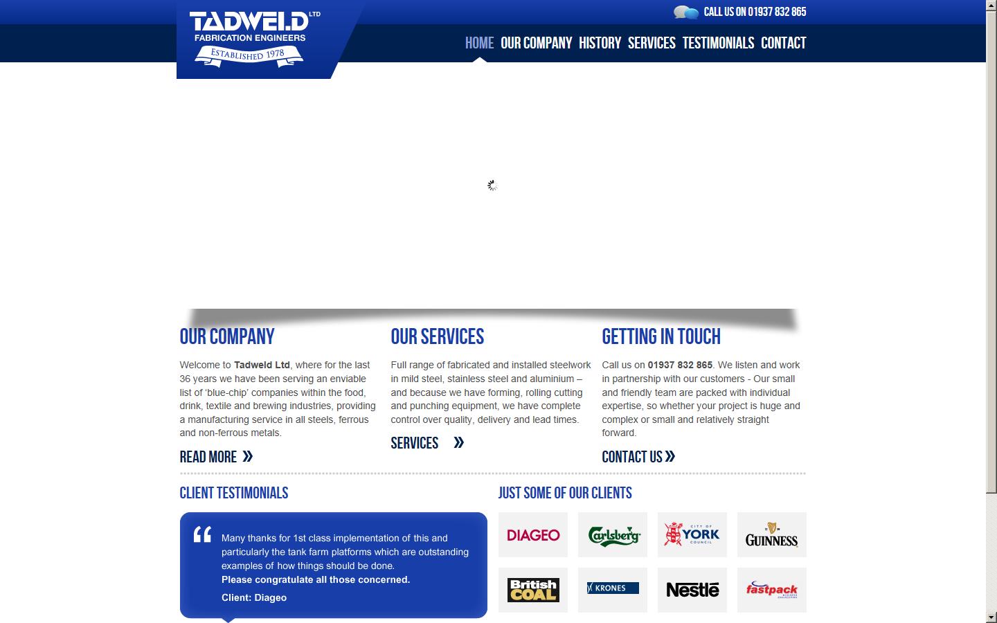 Tadweld Ltd Website