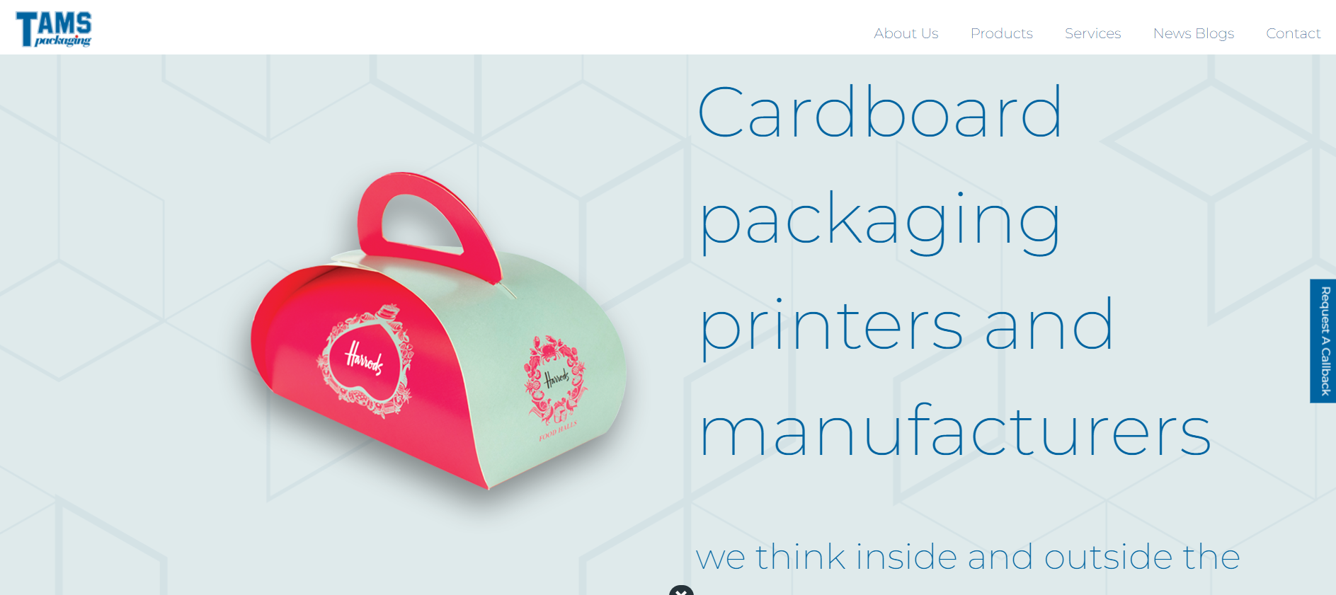 Tams Packaging Ltd Website