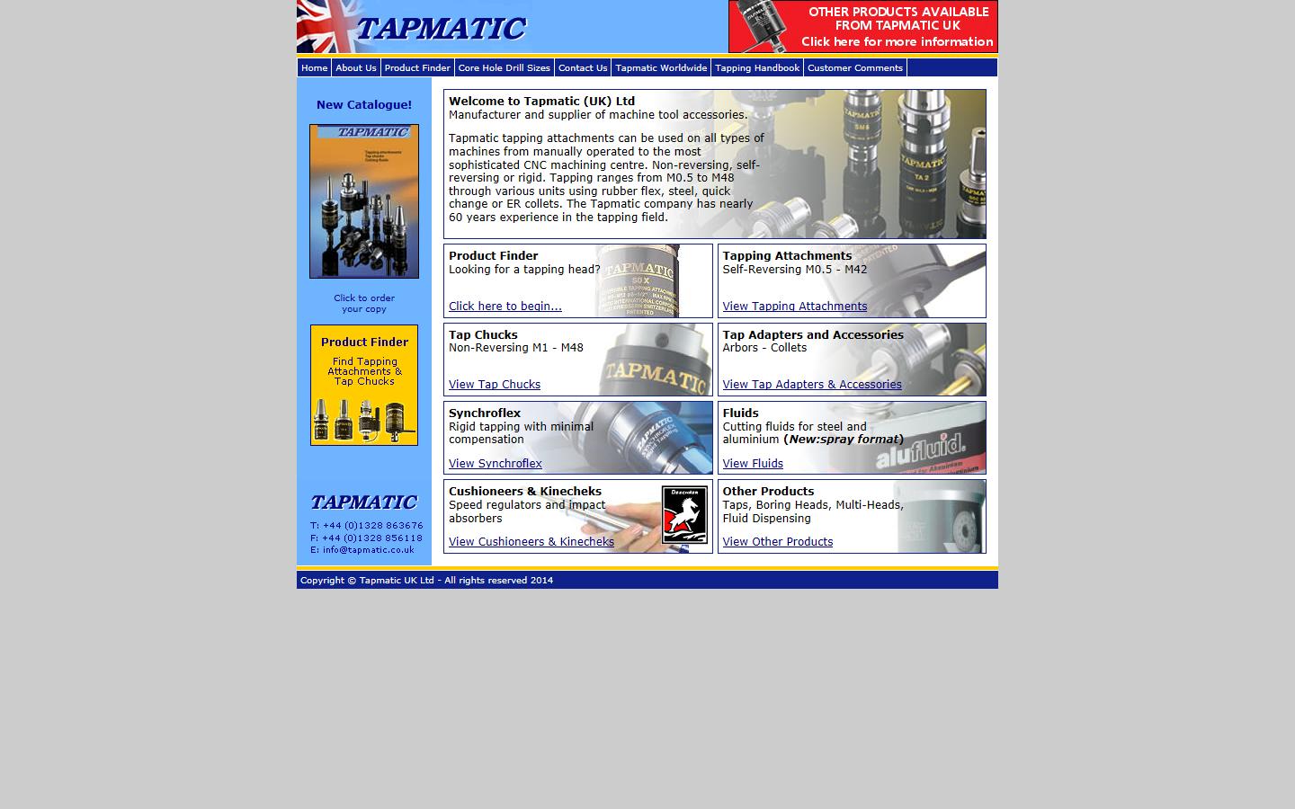 Tapmatic UK Ltd Website