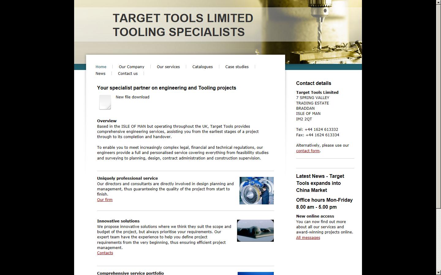 Target Tools Ltd Website