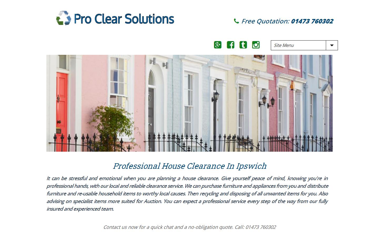 Pro Clear Solutions Website