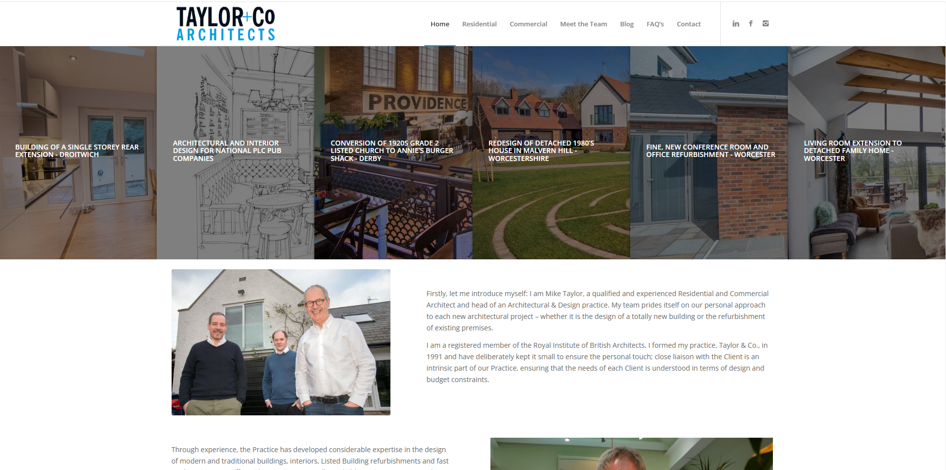Taylor & Co Architects Website