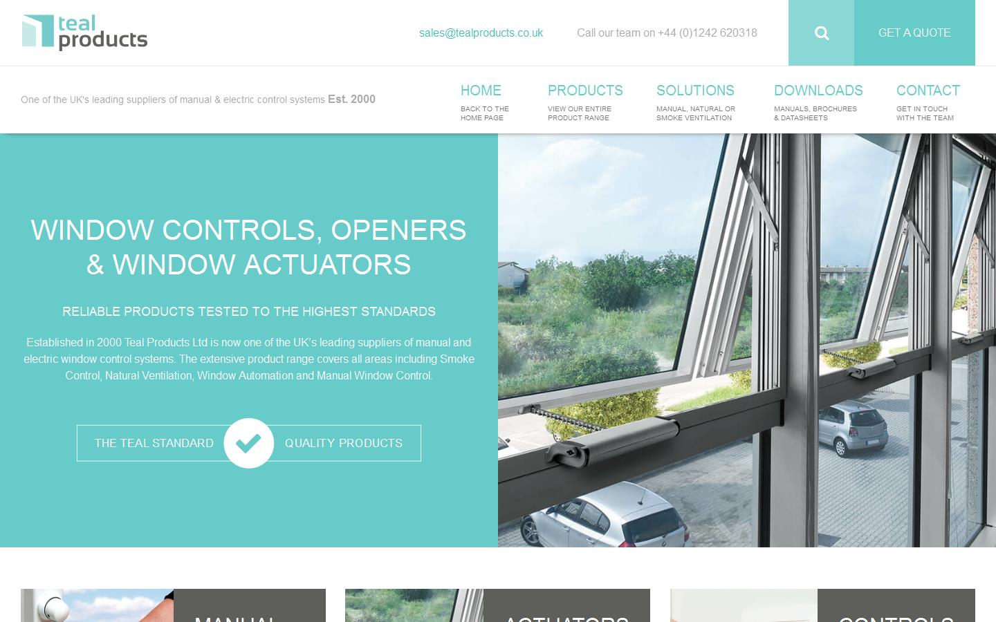 Teal Products Ltd Website