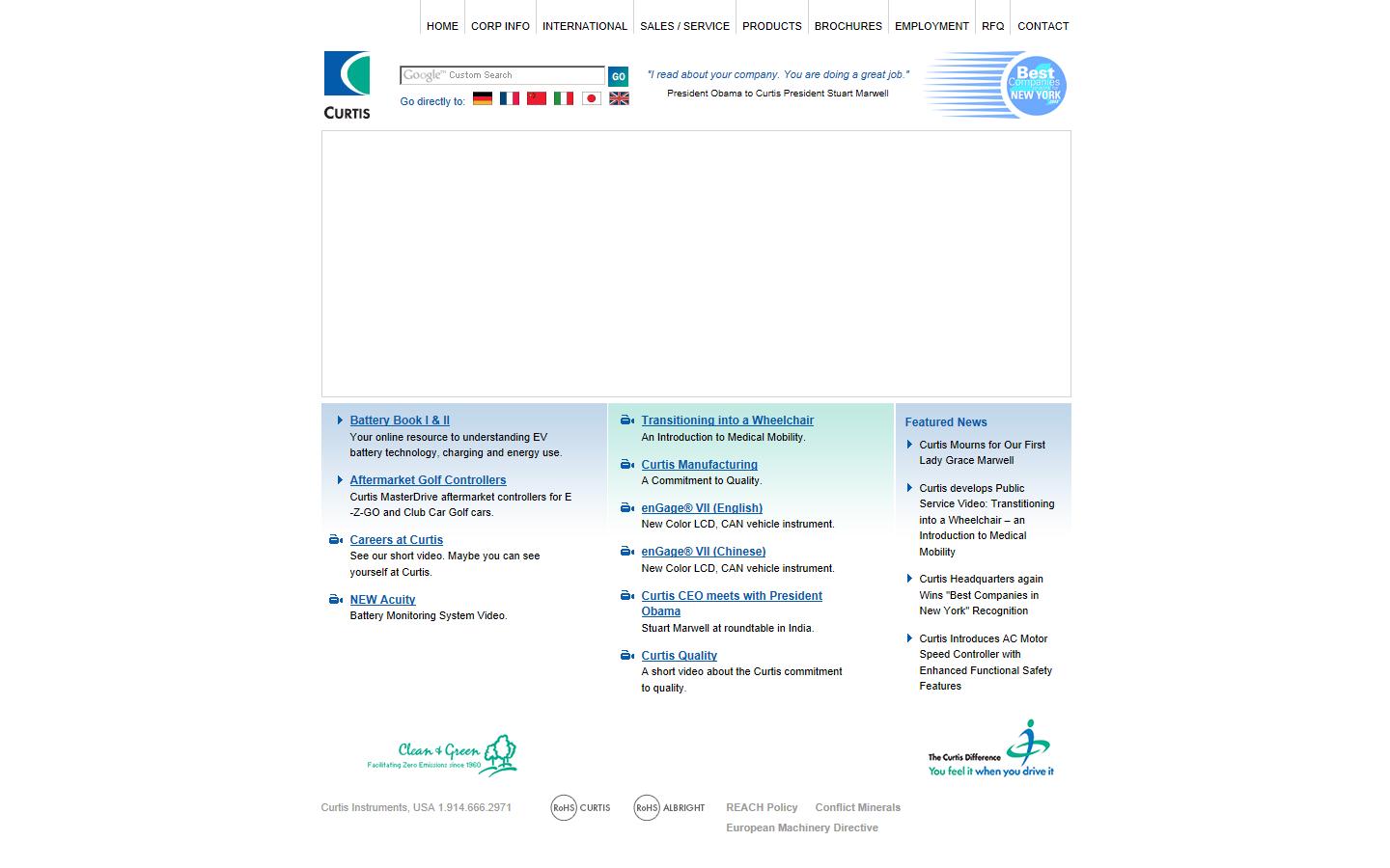 Curtis Instruments UK Ltd Website