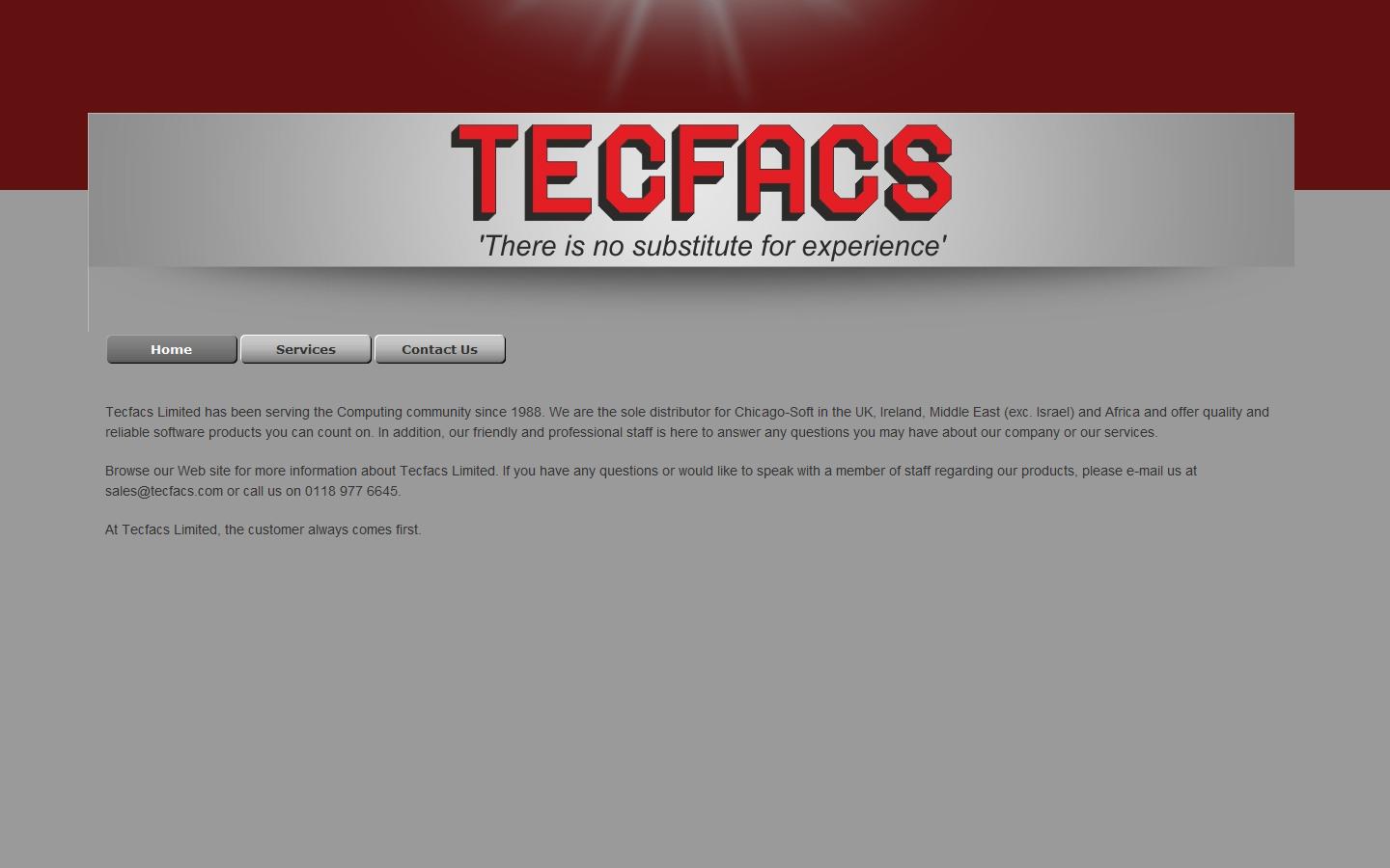 Tecfacs Ltd Website
