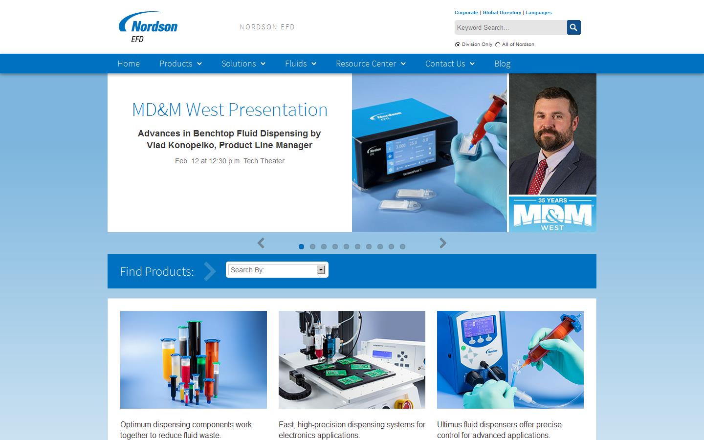 EFD International Inc. Website