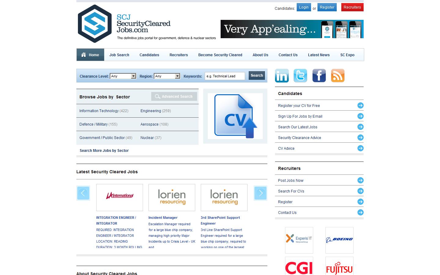 Security Cleared Jobs Website
