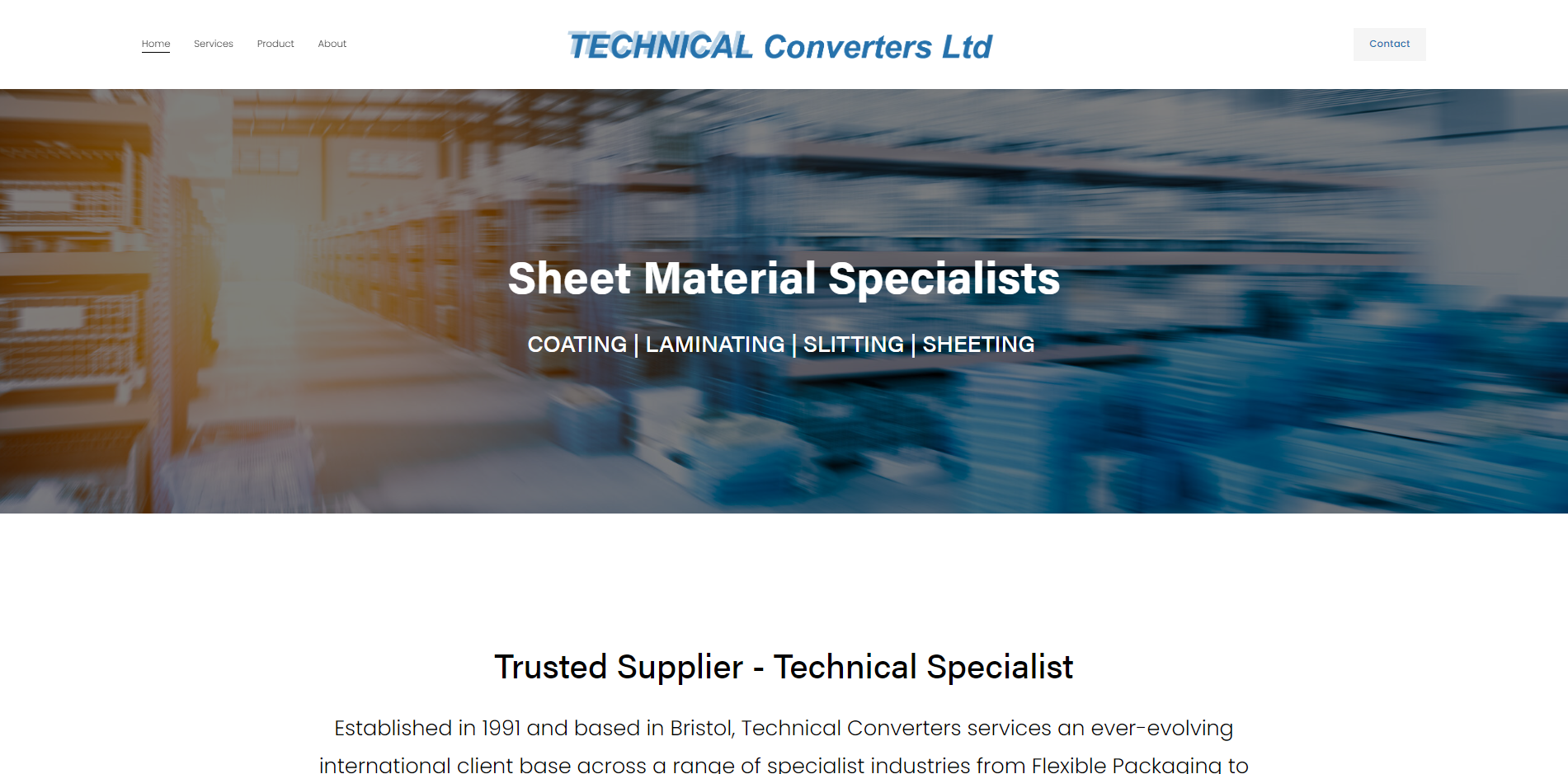 Technical Converters Ltd  Website