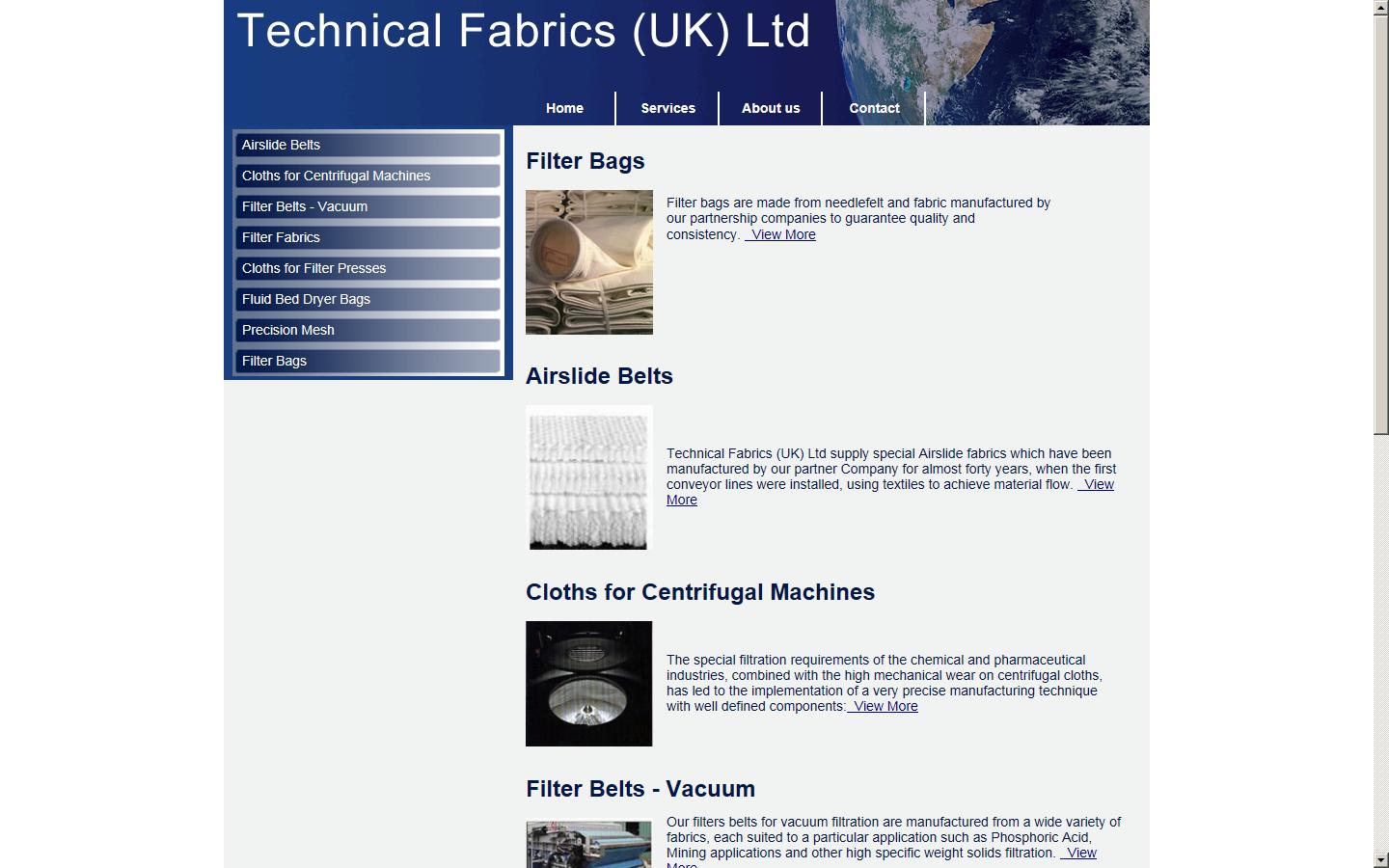 Technical Fabrics (UK) Ltd Website