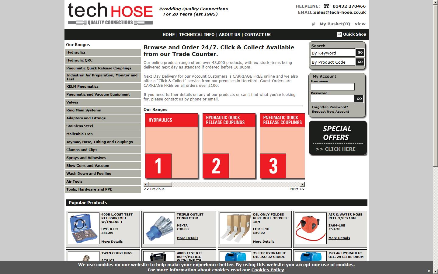 Tech Hose  Website