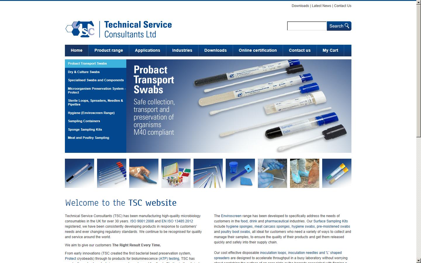 Technical Service Consultants Ltd Website