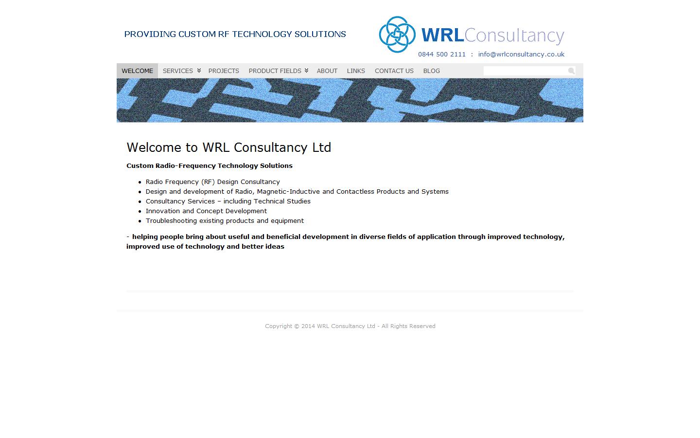 WRL Consultancy Ltd Website
