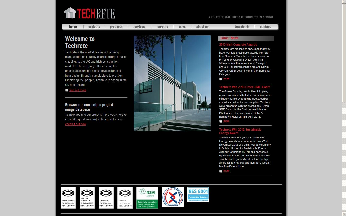 Techrete (UK) Ltd Website