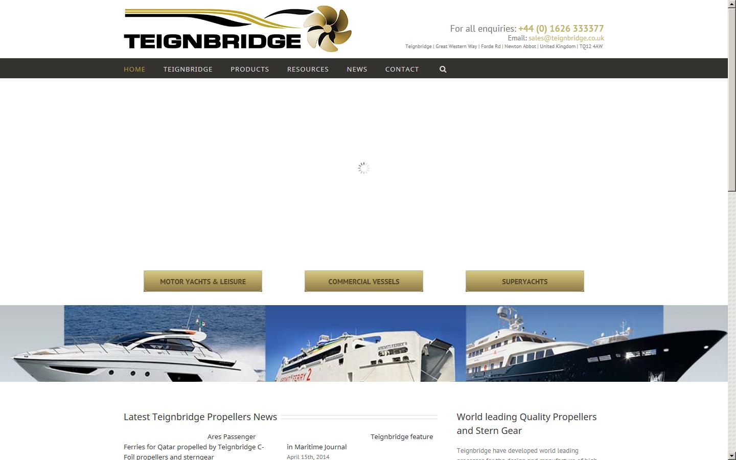 Teignbridge Propellers International Ltd  Website