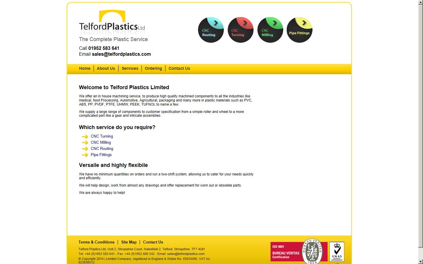 Telford Plastics Ltd Website