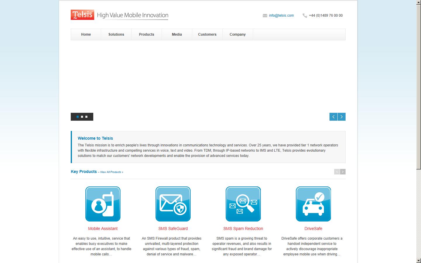 Telsis Limited  Website