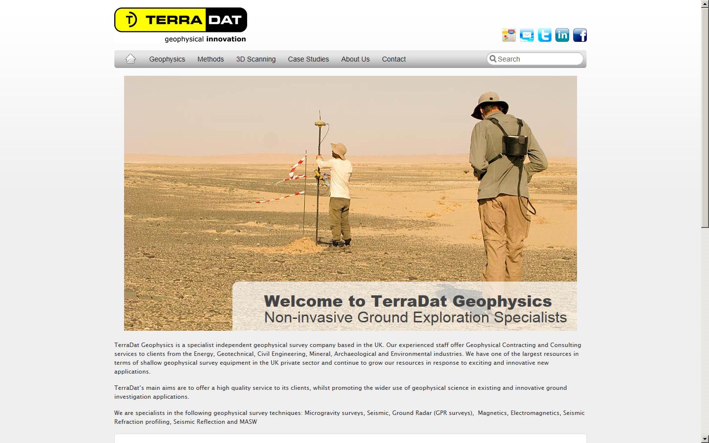 TerraDat Geophysics Ltd Website