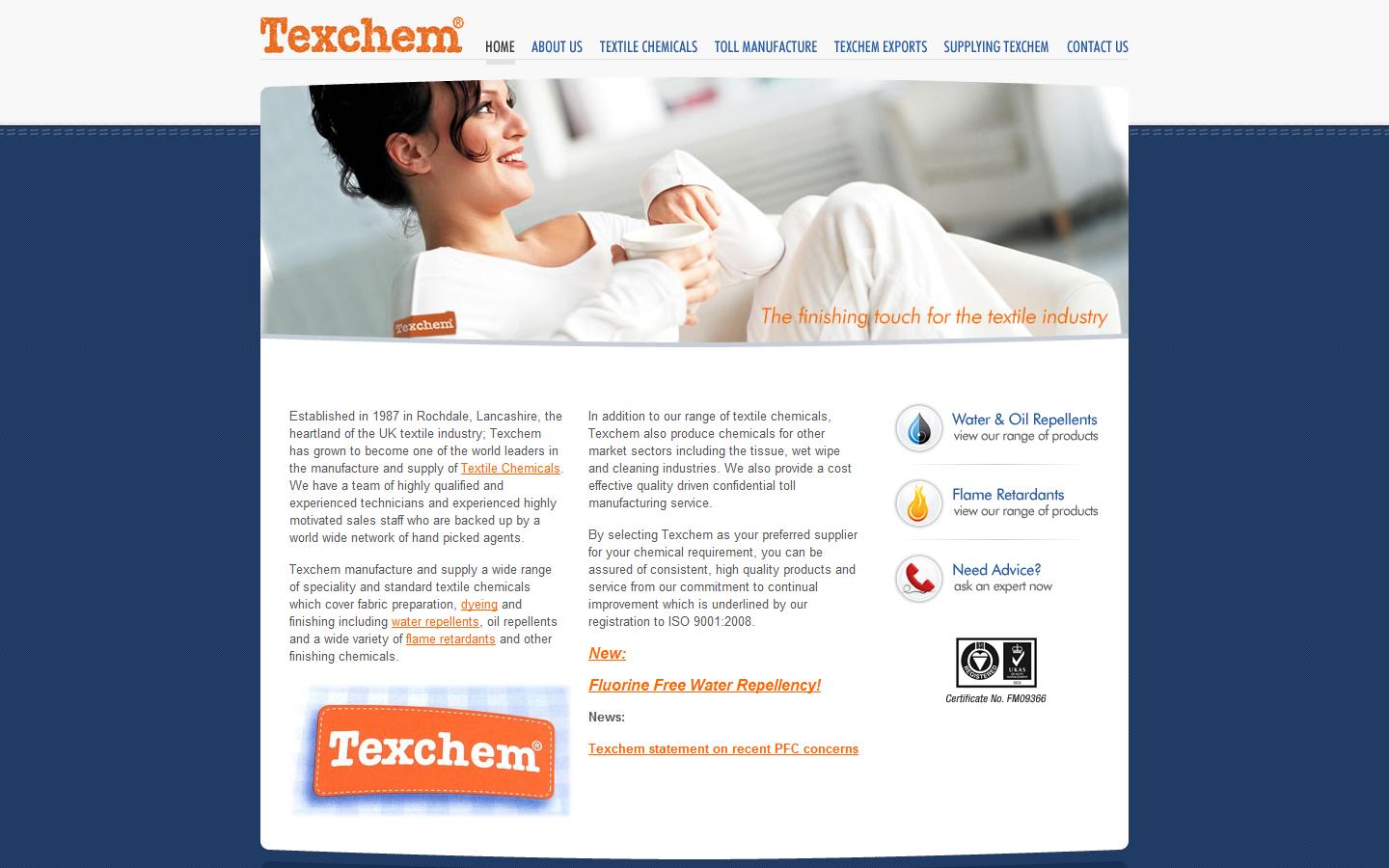 Texchem UK Ltd Website