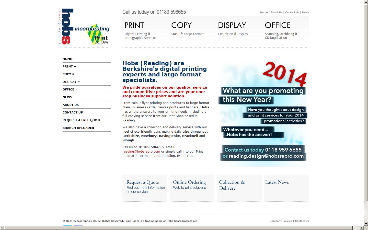 Hobs Reprographics Website