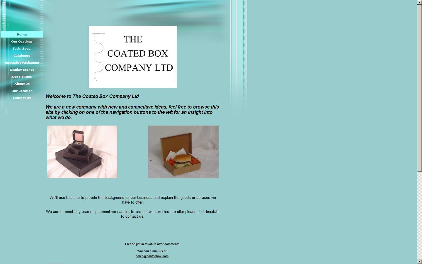 The Coated Box Company Ltd Website