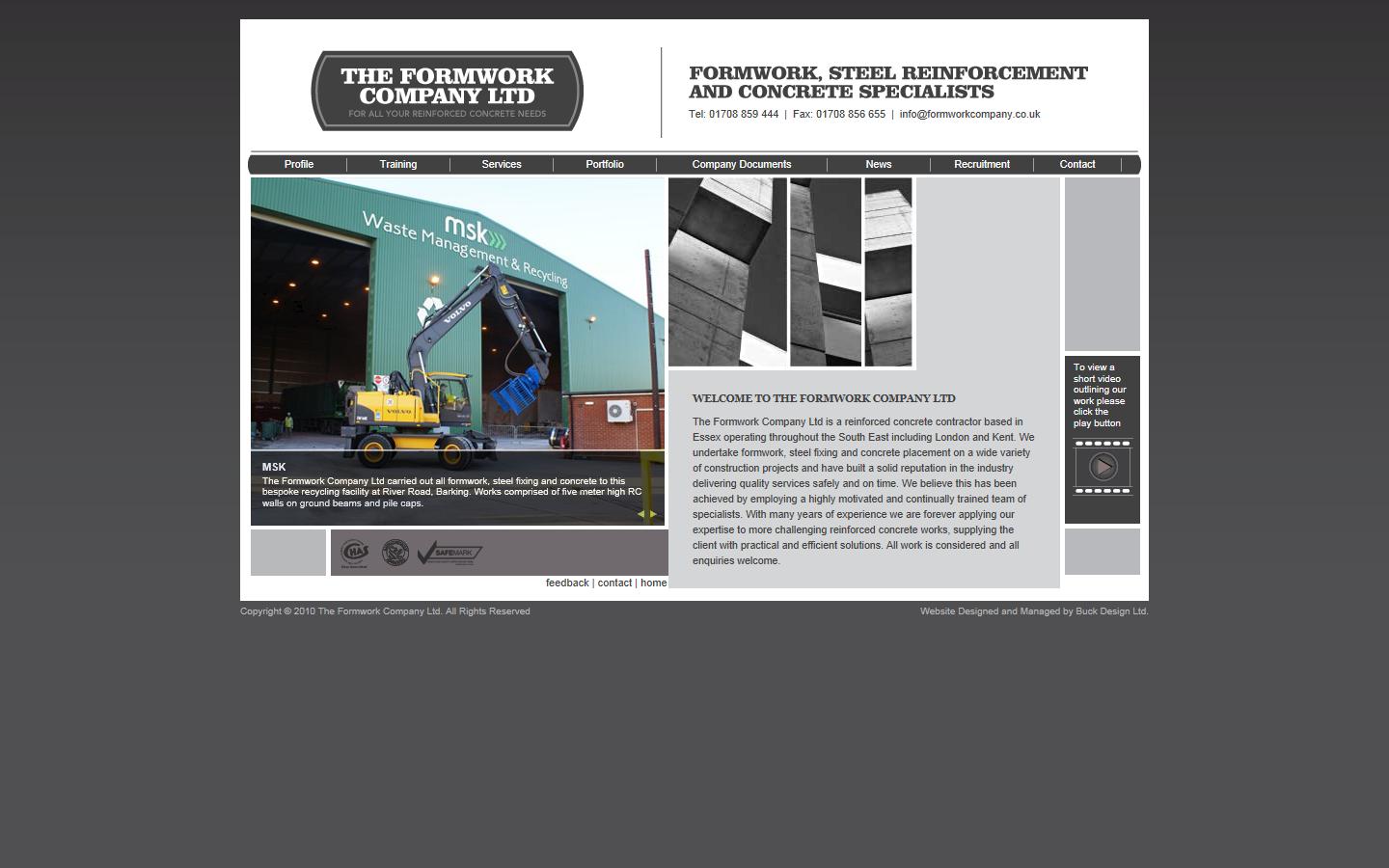 The Formwork Company Ltd Website