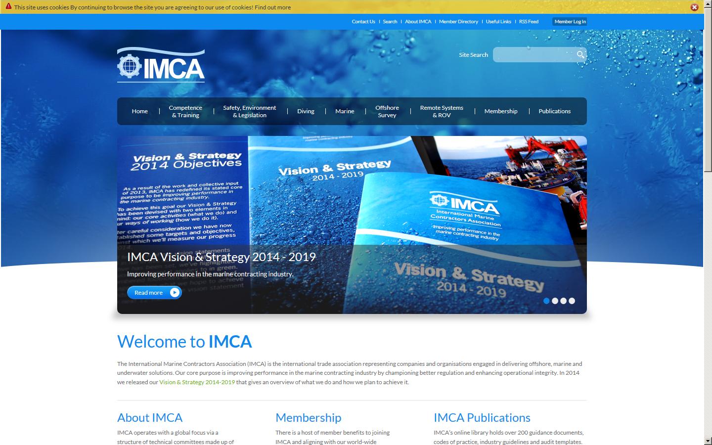 The International Marine Contractors Association Website