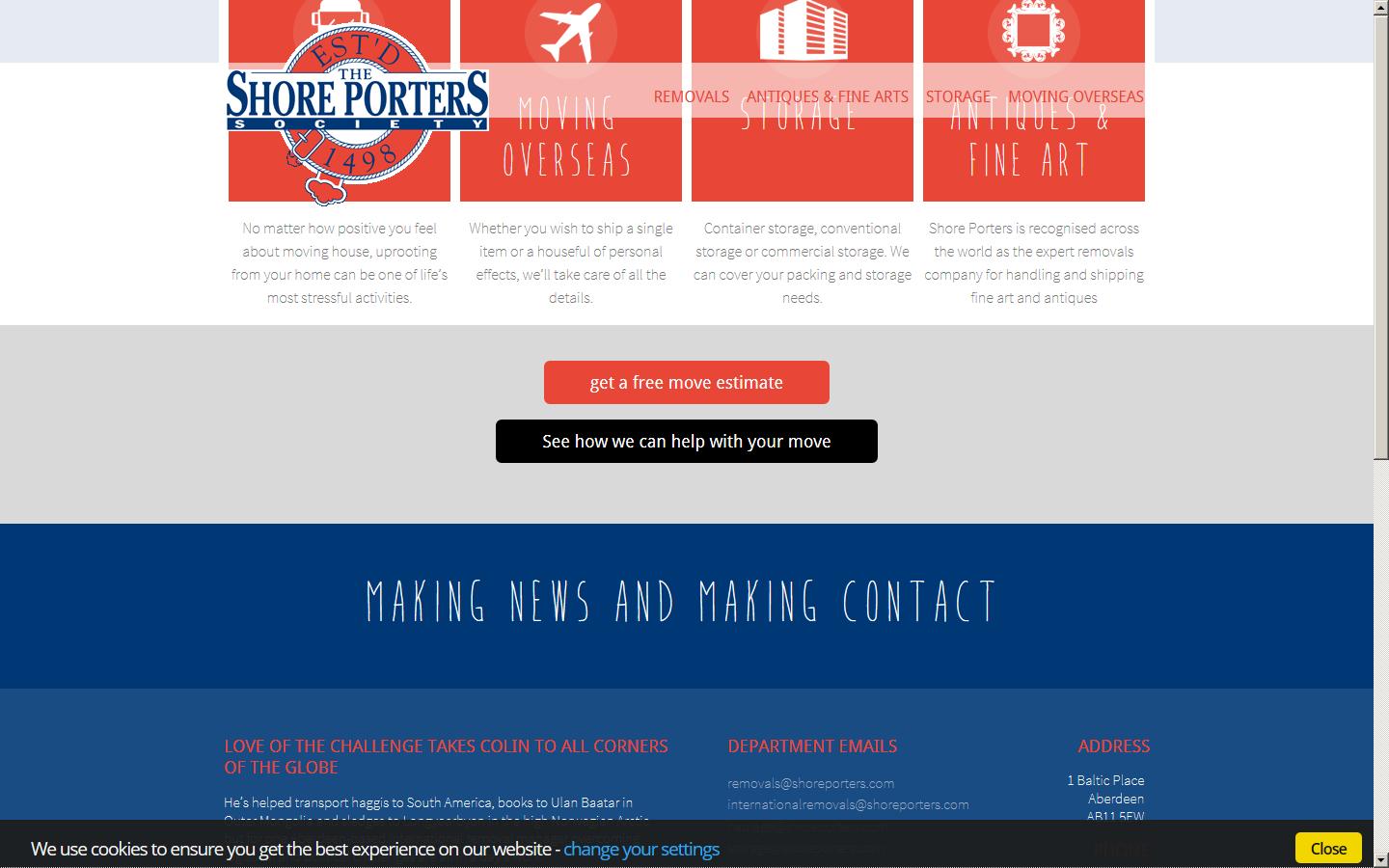 The Shore Porters Society Website