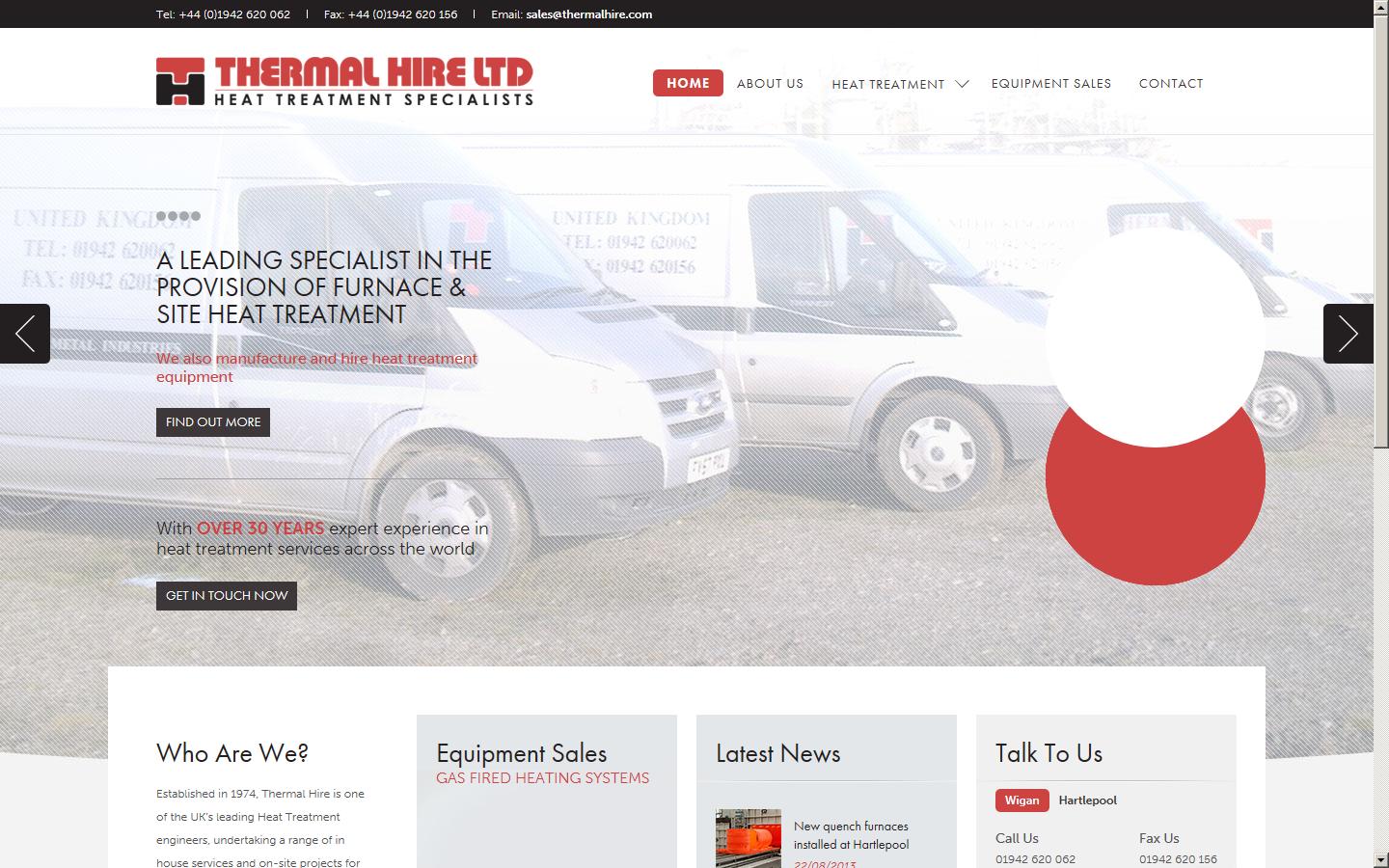 Thermal Hire Ltd Website