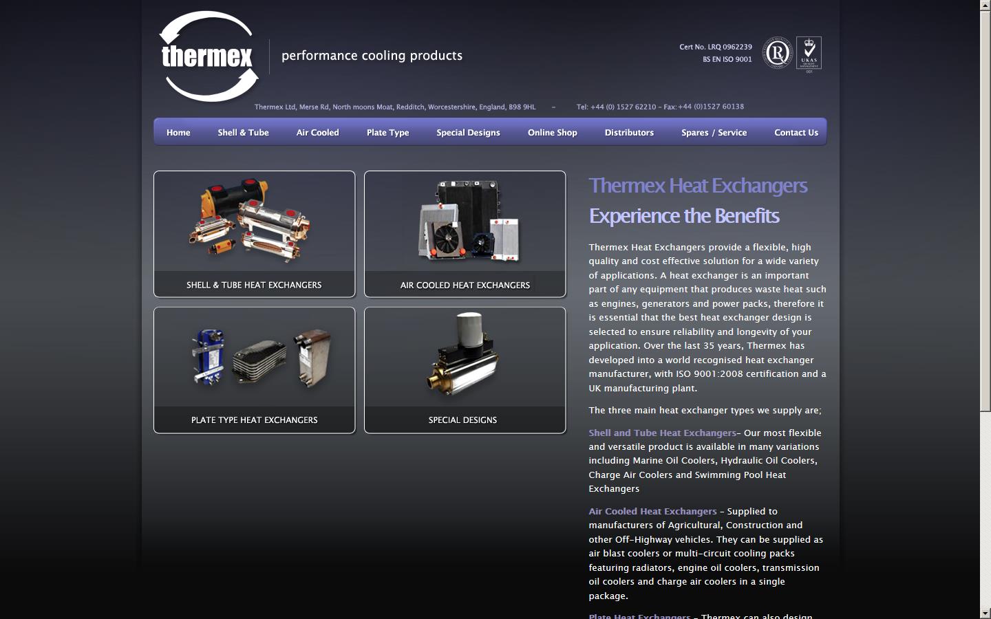 Thermex Ltd Website