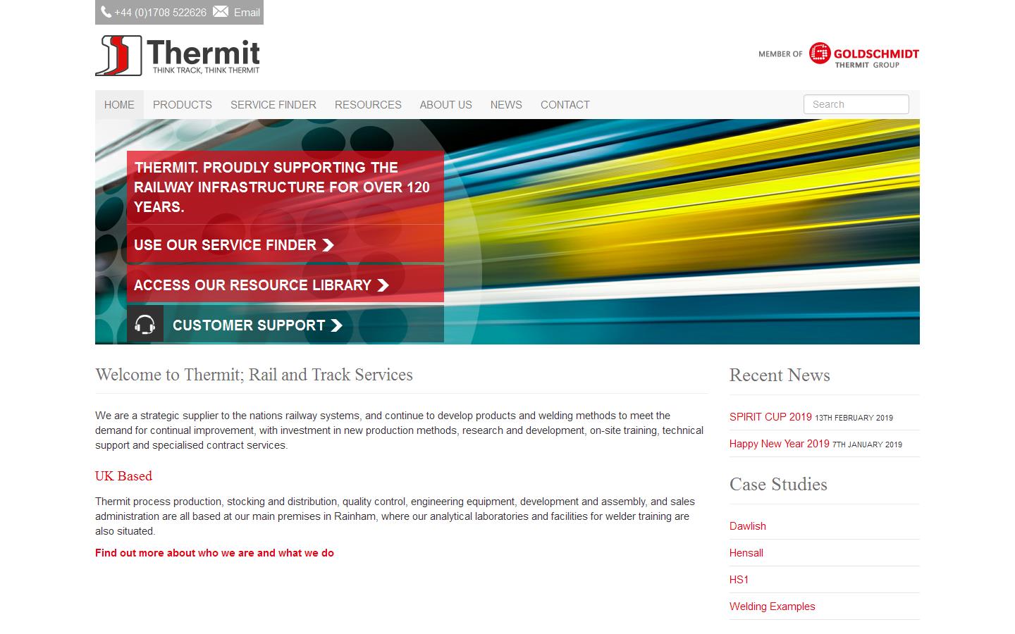 Thermit Welding (GB) Ltd Website