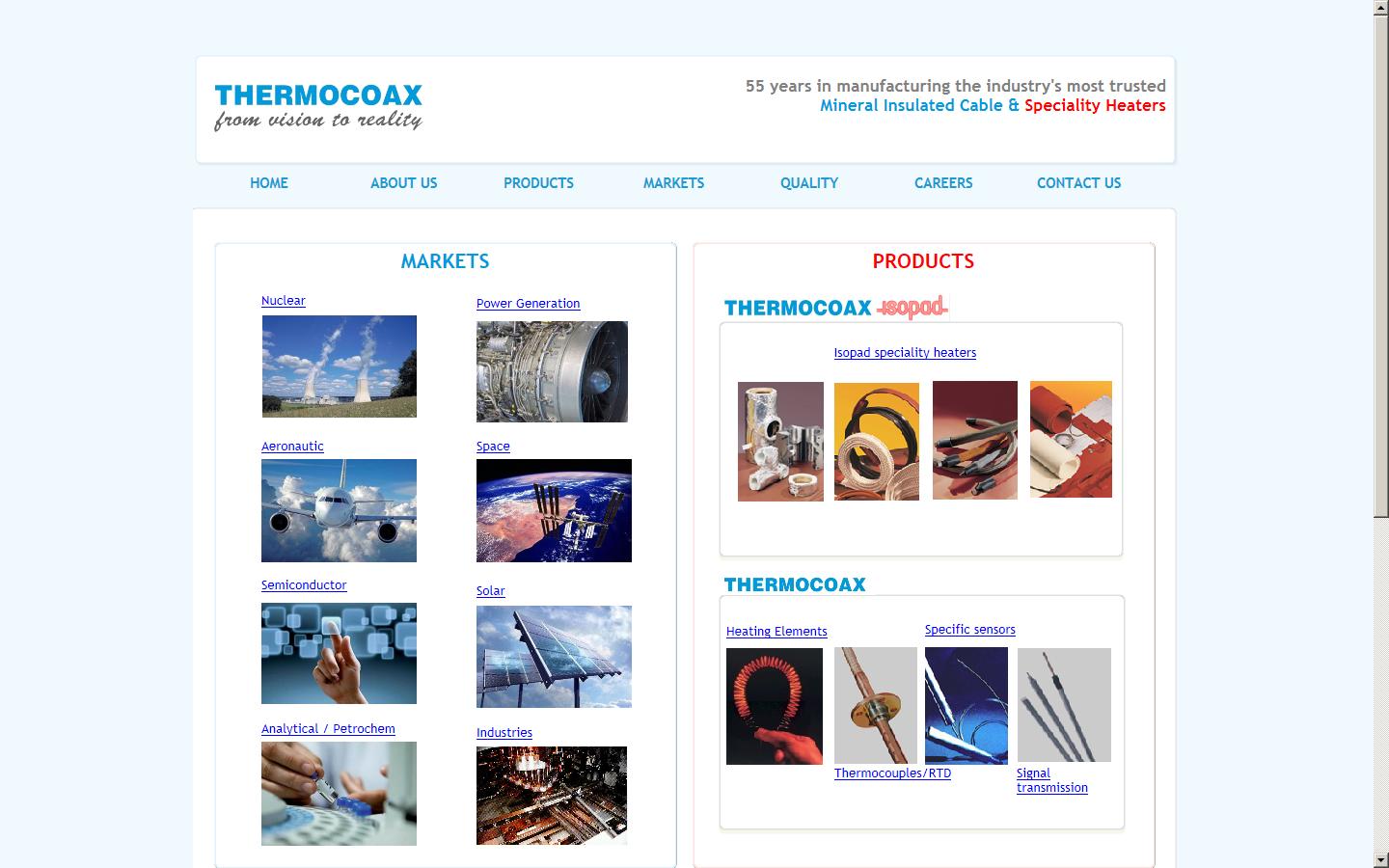 THERMOCOAX UK Ltd Website