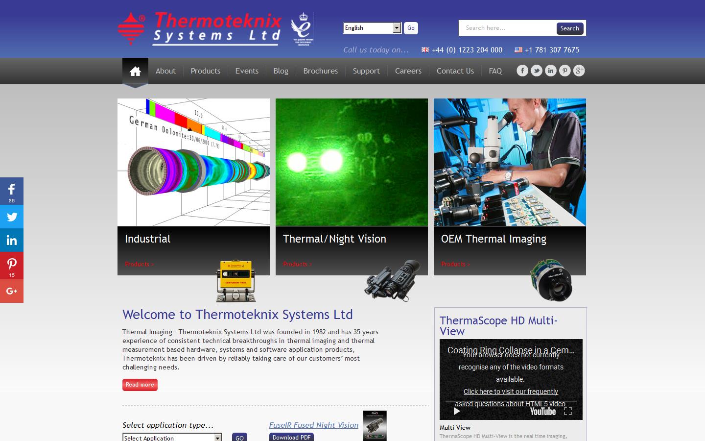 Thermoteknix Systems Ltd Website