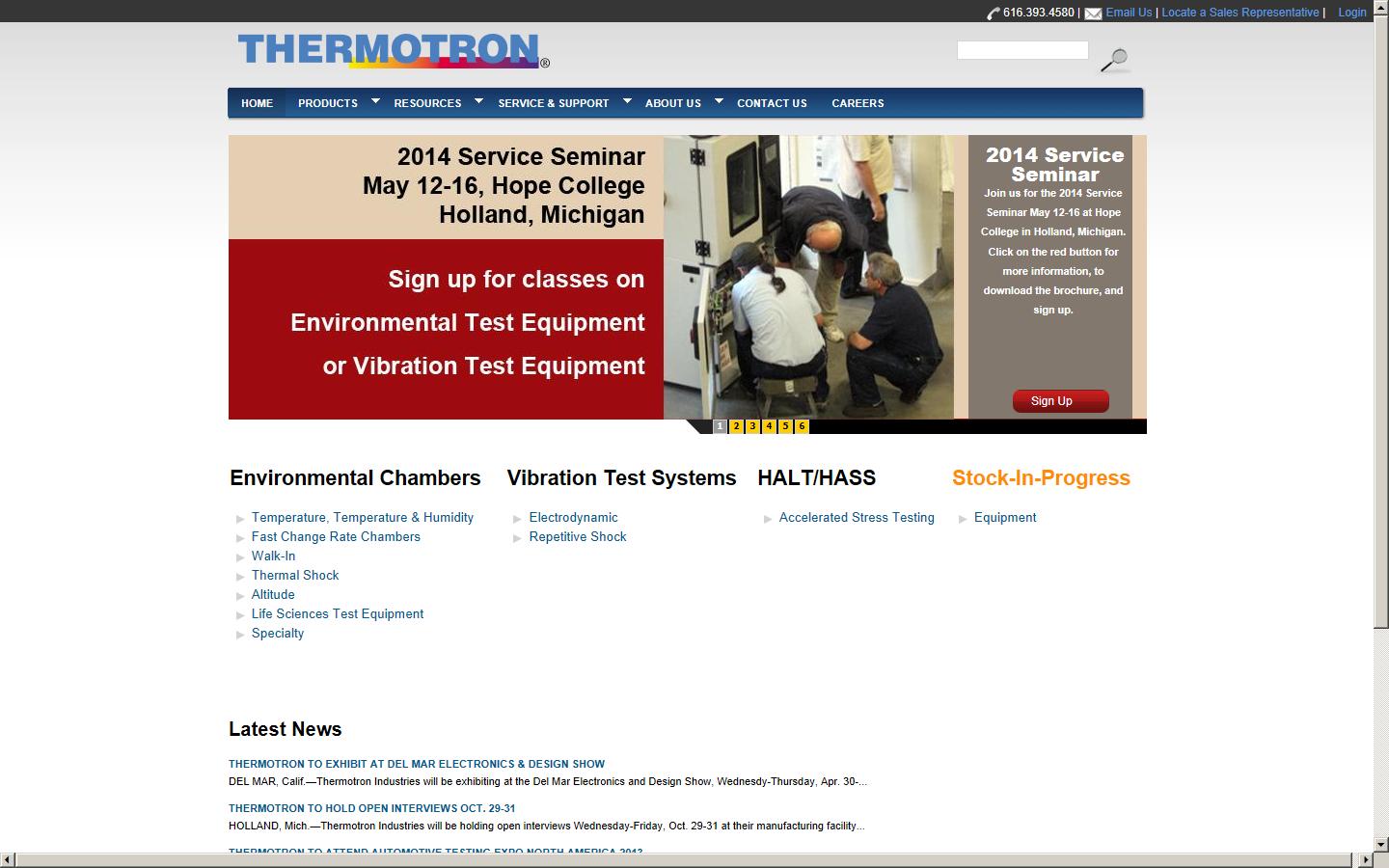 Thermotron Europe Website