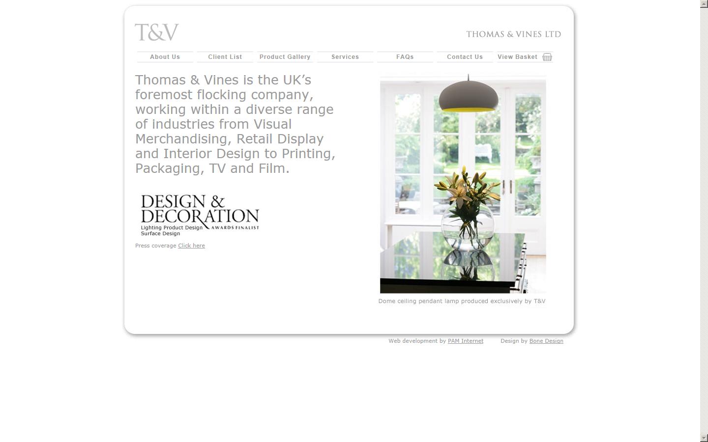 Thomas & Vines Ltd Website