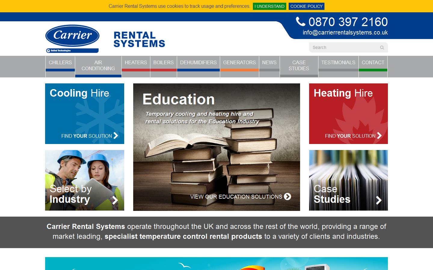 Carrier Rental Systems Website