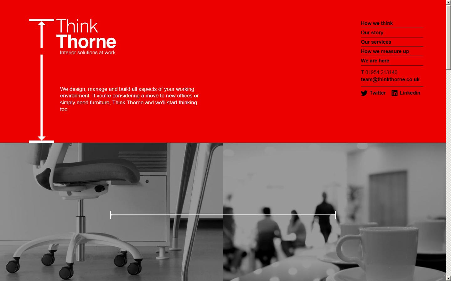Thorne Office Interiors Website