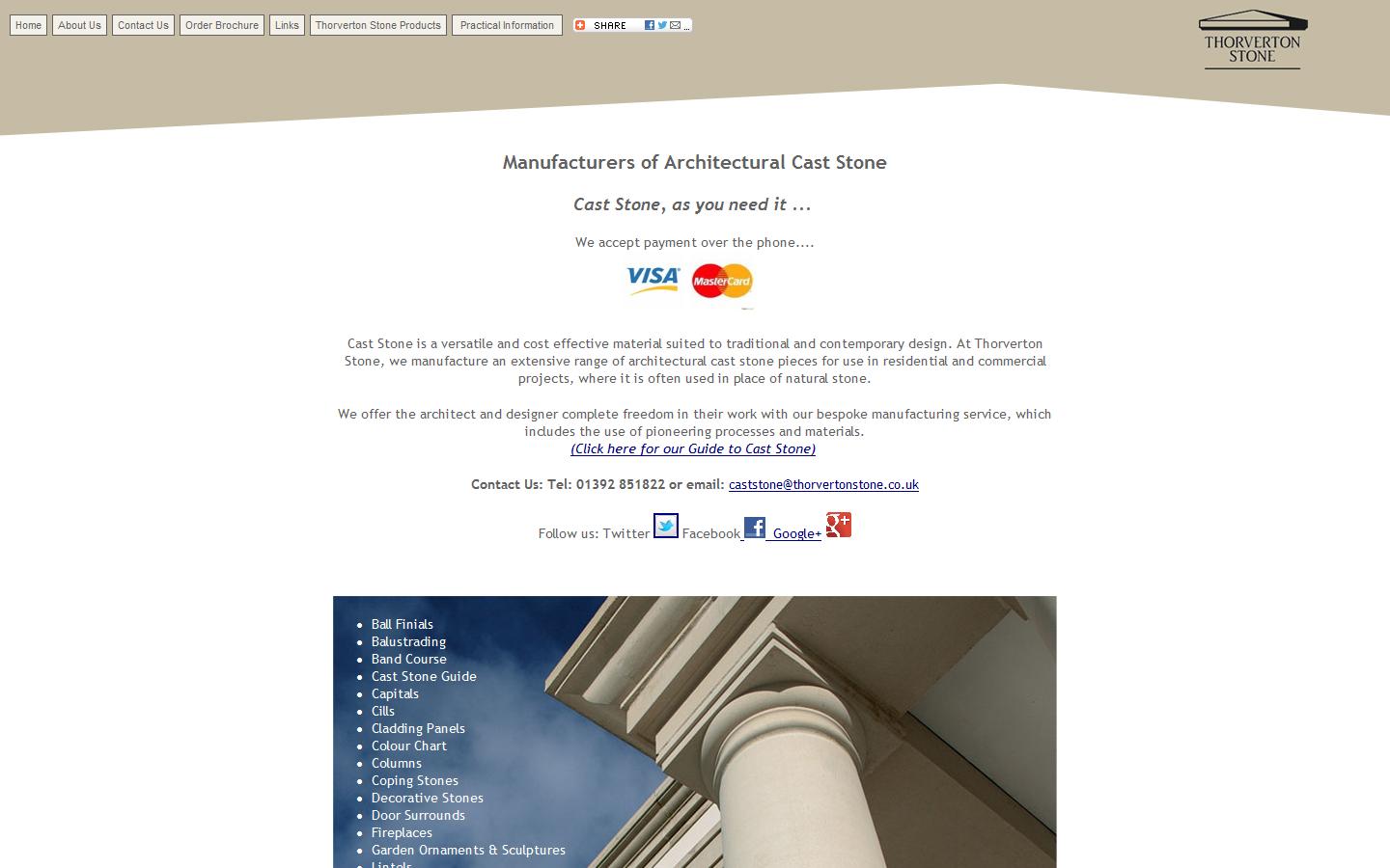 Thorverton Stone Company Ltd Website