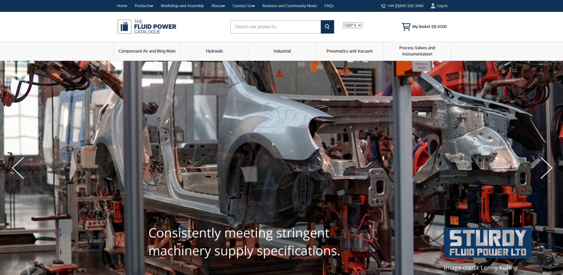 Three Counties Fluid Power Website