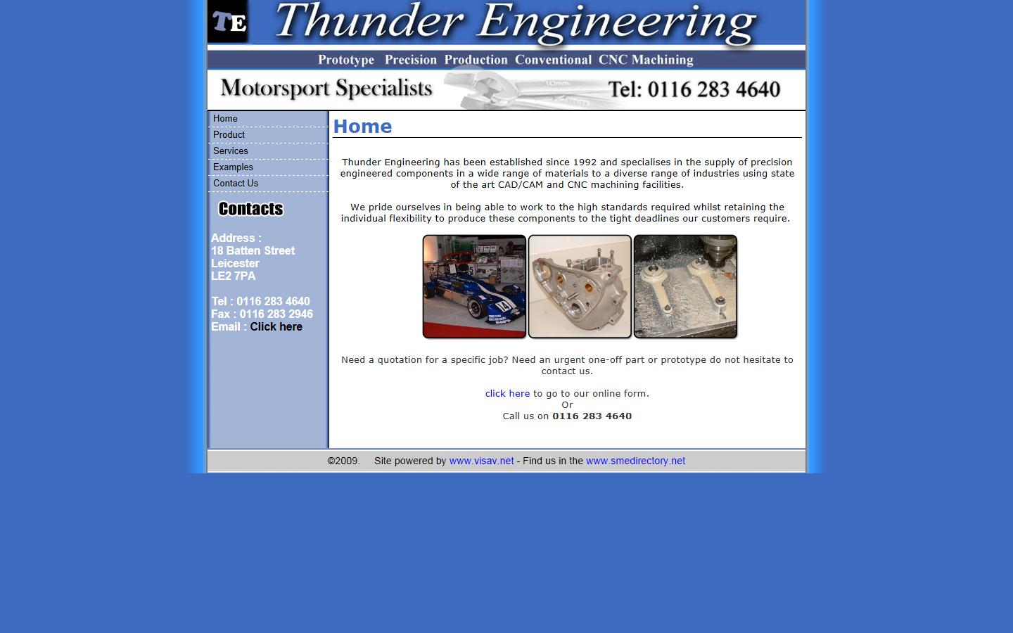 Thunder Engineering Website