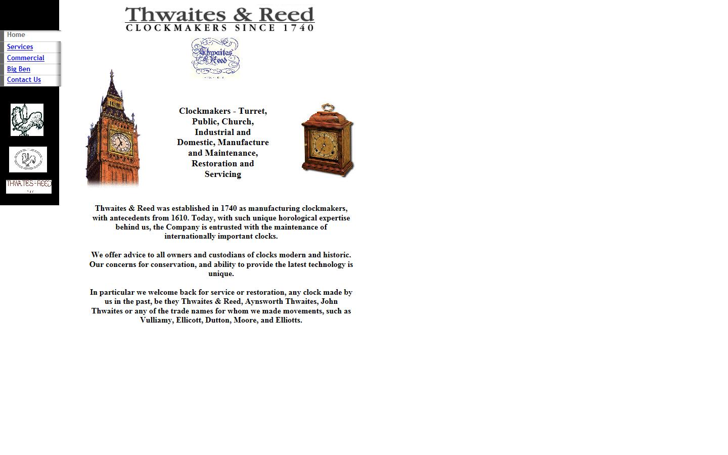 Thwaites & Reed Ltd Website