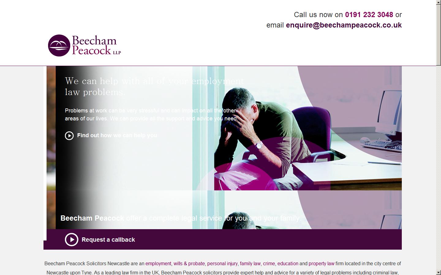 Beecham Peacock Website