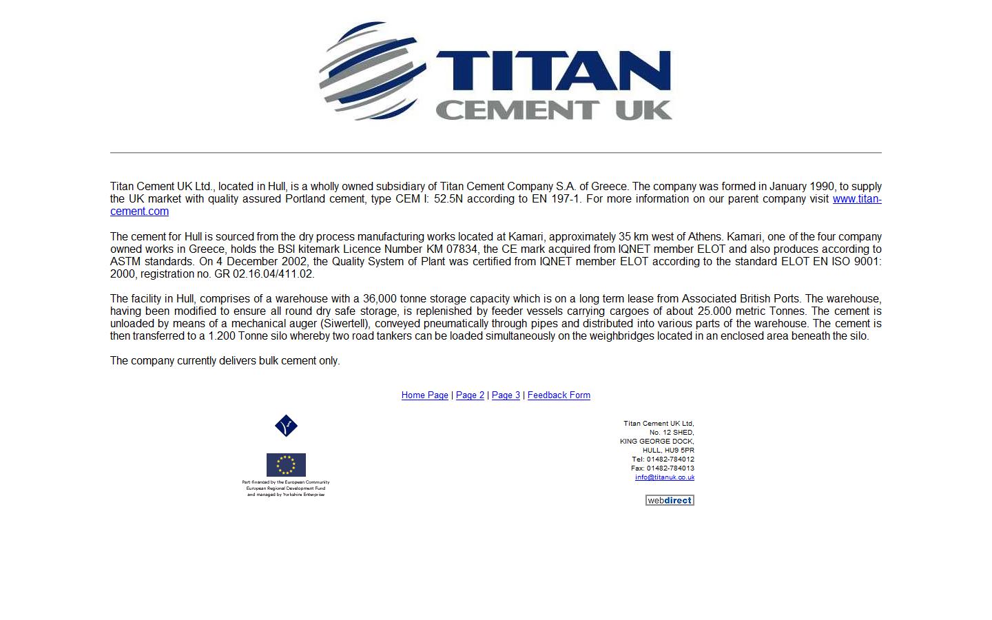 Titan Cement UK Ltd Website