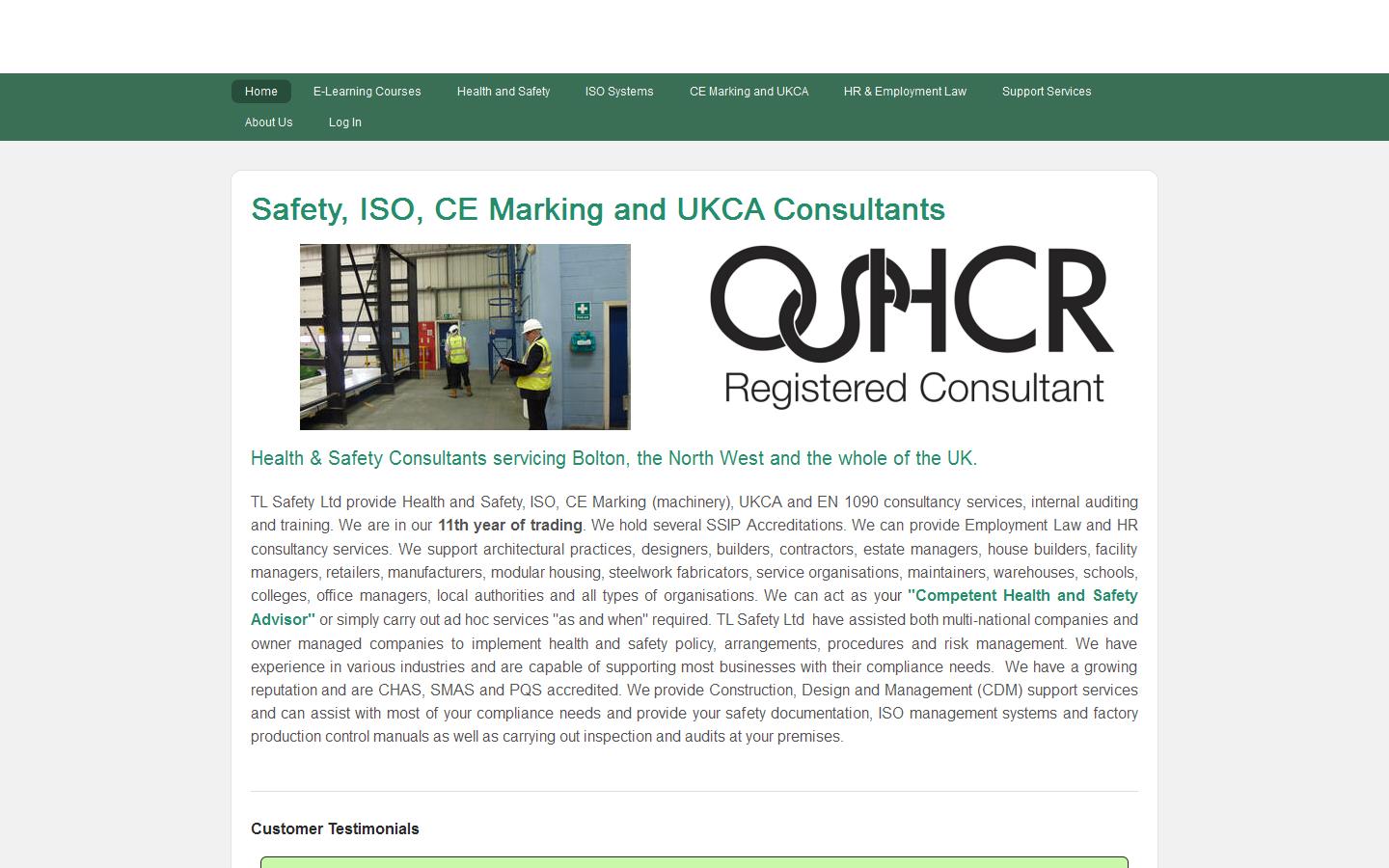TL Safety Ltd Website