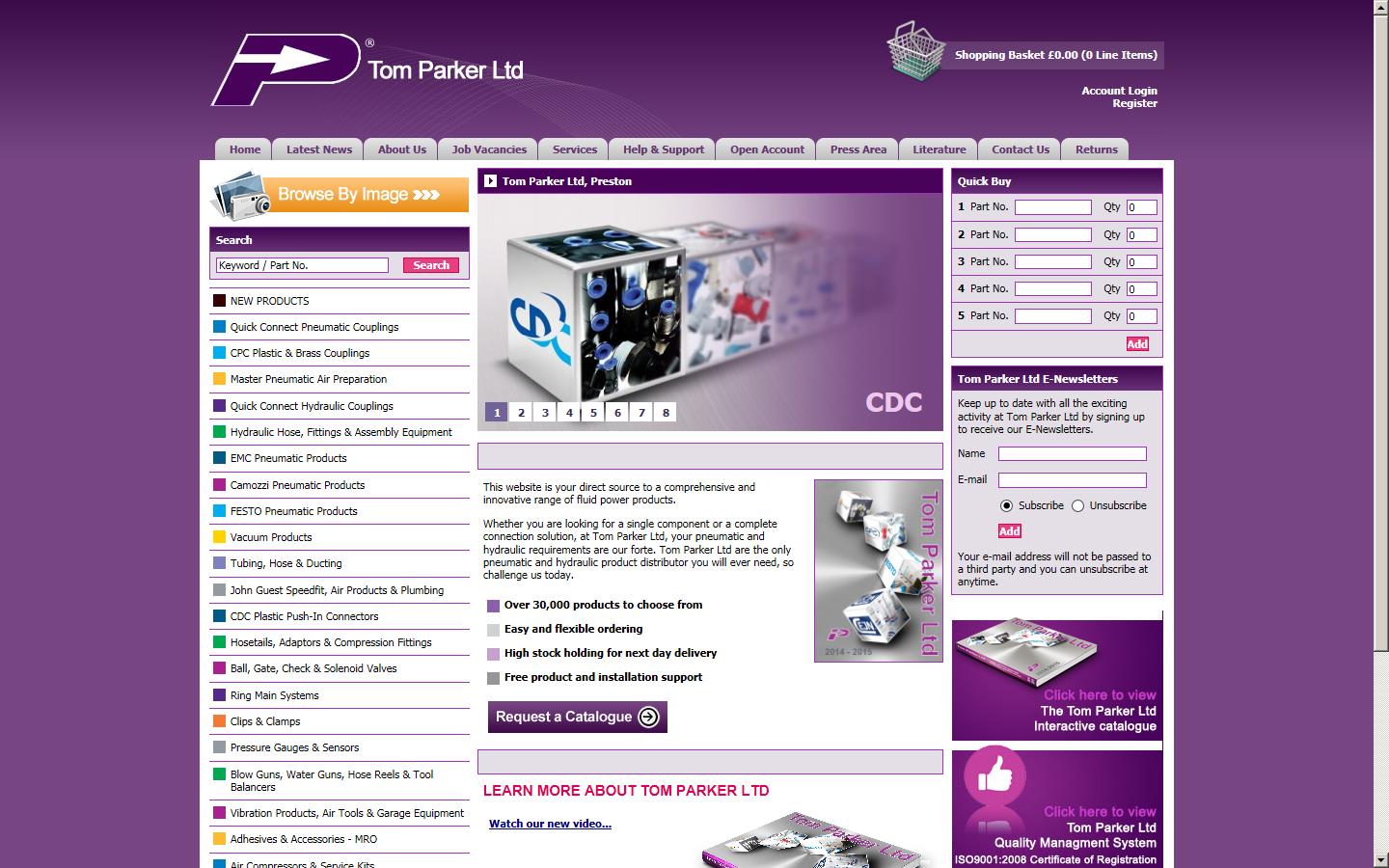 Tom Parker Ltd Website