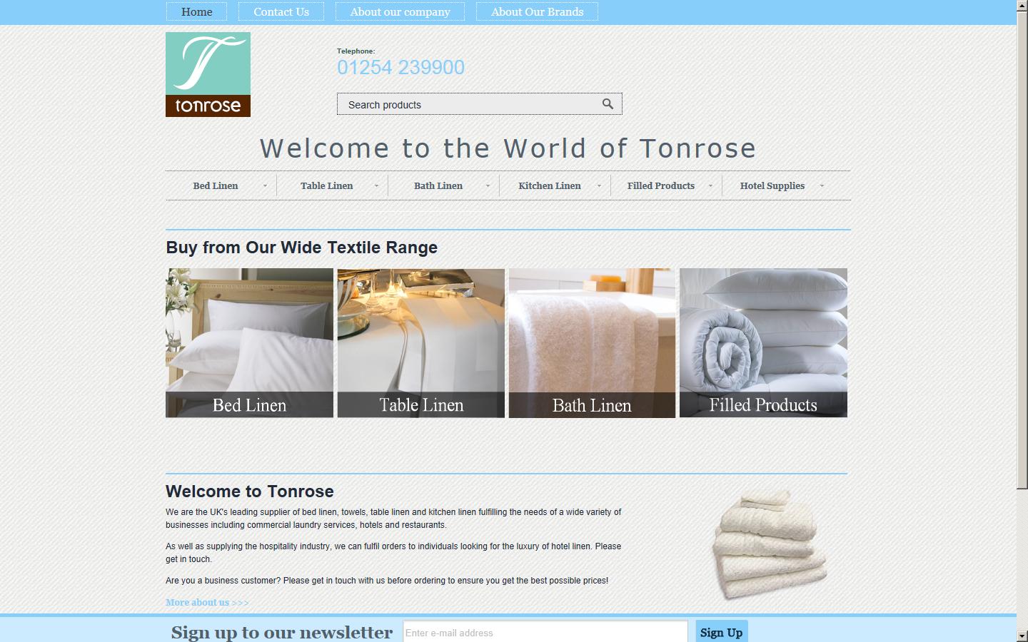 Tonrose Ltd Website